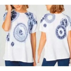 J. Jill Purejill Collection Tie Dye Linen Sweater Small